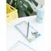 Disney Stitch - Magnetic notebook / shopping list for the fridge + pencil from the Tropical collection (10 x 21 cm)