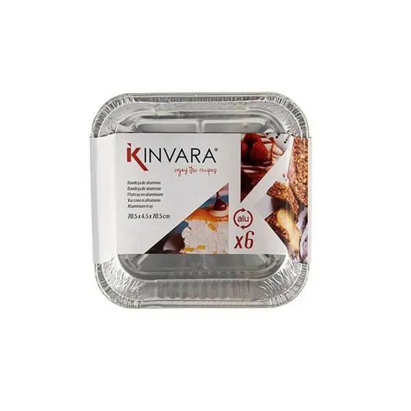 Pārtikas paplātes komplekts Kinvara Vienreizējās lietošanas Kvadrāta 12 gb.