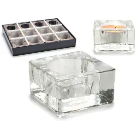 Žvakidė Gift Decor Skaidrus stiklas 6 x 3 x 6 cm (12 vnt.)