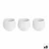 Puodų rinkinys Ibergarden Balta Plastmasinis 6,2 x 6,2 x 6,6 cm 7,5 x 7 x 25 cm 25 x 7 x 8 cm (8 vnt.)