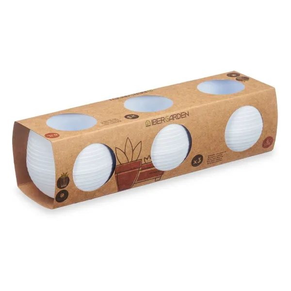 Puodų rinkinys Ibergarden Balta Plastmasinis 6,2 x 6,2 x 6,6 cm 7,5 x 7 x 25 cm 25 x 7 x 8 cm (8 vnt.)