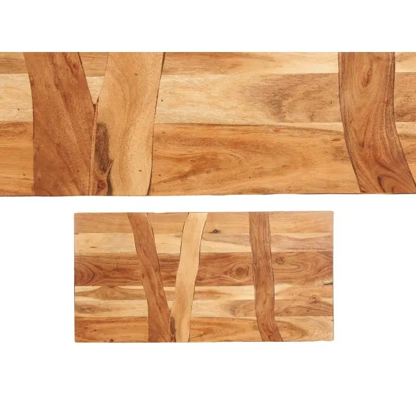 Šoninis staliukas Gift Decor Trama Ruda Juoda 120 x 60 x 48 cm 120 x 10 x 60 cm