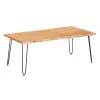 Вспомогательный стол Gift Decor Live Edge Коричневый Чёрный 120 x 60 x 46 cm 120 x 4 x 60 cm