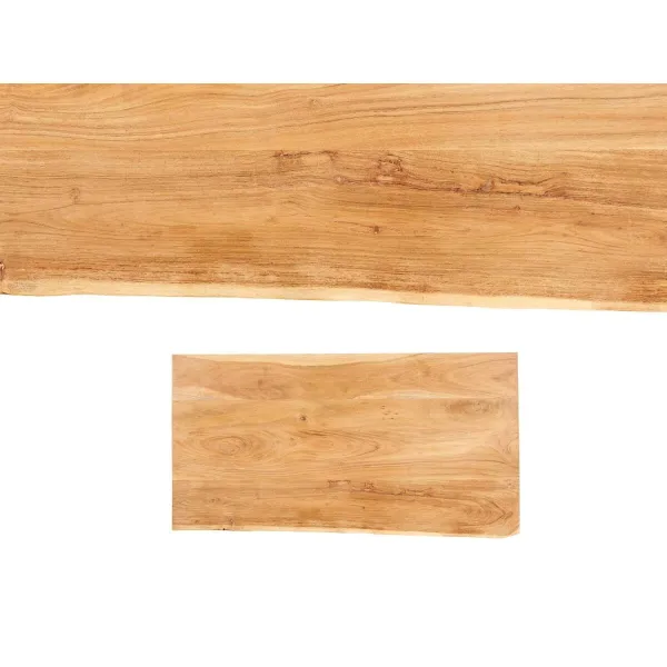 Вспомогательный стол Gift Decor Live Edge Коричневый Чёрный 120 x 60 x 46 cm 120 x 4 x 60 cm