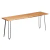 TV galdiņš Gift Decor Live Edge Brūns Melns 140 x 37 x 52 cm 140 x 5,5 x 37 cm