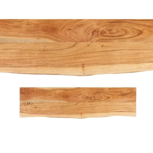 TV Table Gift Decor Live Edge Brown Black 140 x 37 x 52 cm 140 x 5,5 x 37 cm
