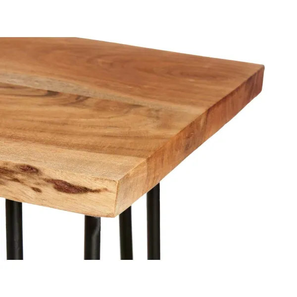 Тумба под телевизор Gift Decor Live Edge Коричневый Чёрный 140 x 37 x 52 cm 140 x 5,5 x 37 cm