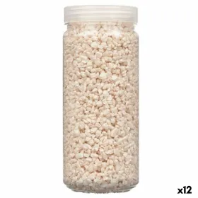 Декоративные камни Gift Decor Кремовый 2 - 5 mm 700 g 6,5 x 15,5 x 6,5 cm 6,2 x 15,3 x 6,2 cm (12 штук)