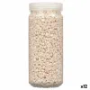Decorative Stones Gift Decor Cream 2 - 5 mm 700 g 6,5 x 15,5 x 6,5 cm 6,2 x 15,3 x 6,2 cm (12 Units)