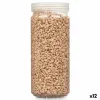 Decorative Stones Gift Decor Beige 2 - 5 mm 700 g 6,5 x 15,5 x 6,5 cm 6,2 x 15,3 x 6,2 cm 6,5 x 15,8 x 6,5 cm (12 Units)