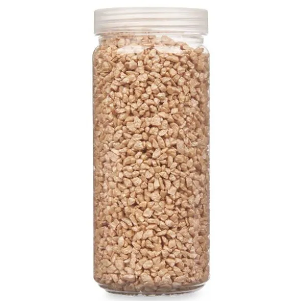 Decorative Stones Gift Decor Beige 2 - 5 mm 700 g 6,5 x 15,5 x 6,5 cm 6,2 x 15,3 x 6,2 cm 6,5 x 15,8 x 6,5 cm (12 Units)