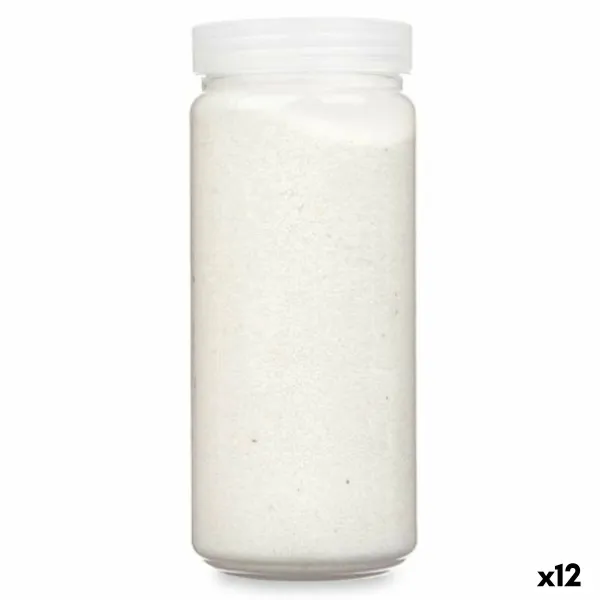 Dekoratyvinis smėlis Gift Decor Balta 700 g 6,2 x 15,3 x 6,2 cm 6,5 x 15,8 x 6,5 cm (12 vnt.)