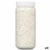Dekoratyviniai akmenys Gift Decor Balta 2 - 5 mm 700 g 6,2 x 15,3 x 6,2 cm 6,5 x 15,8 x 6,5 cm (12 vnt.)