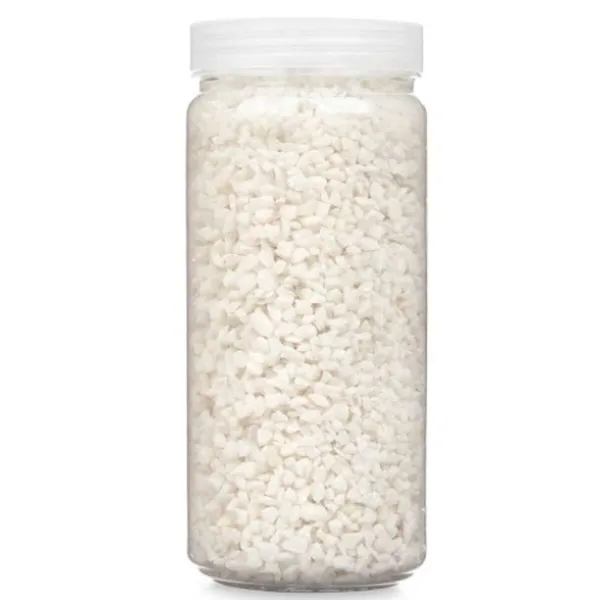 Decorative Stones Gift Decor White 2 - 5 mm 700 g 6,2 x 15,3 x 6,2 cm 6,5 x 15,8 x 6,5 cm (12 Units)