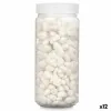 Decorative Stones Gift Decor White 8 - 15 mm 700 g 6,2 x 15,3 x 6,2 cm 6,5 x 15,8 x 6,5 cm (12 Units)