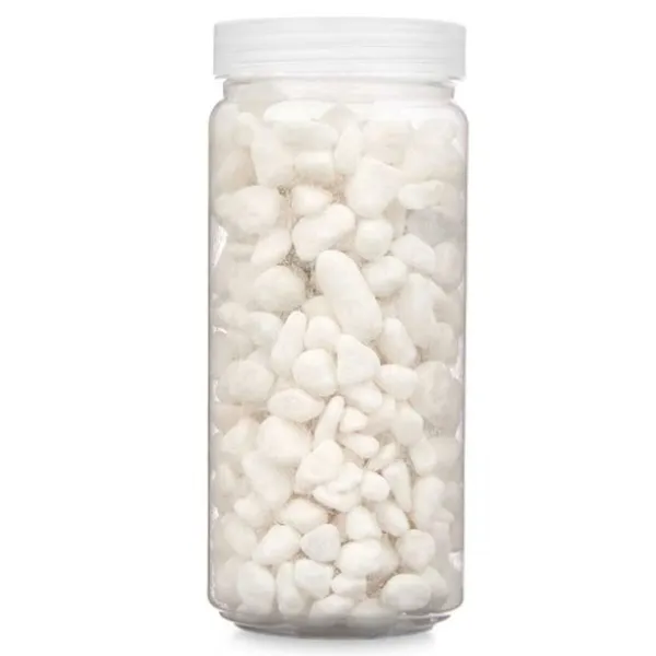 Decorative Stones Gift Decor White 8 - 15 mm 700 g 6,2 x 15,3 x 6,2 cm 6,5 x 15,8 x 6,5 cm (12 Units)
