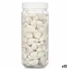 Decorative Stones Gift Decor White 10 - 20 mm 700 g 6,2 x 15,3 x 6,2 cm 6,5 x 15,8 x 6,5 cm (12 Units)