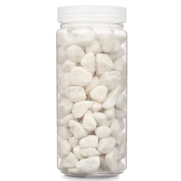 Koristeelliset kivet Gift Decor Valkoinen 10 - 20 mm 700 g 6,2 x 15,3 x 6,2 cm 6,5 x 15,8 x 6,5 cm (12 osaa)