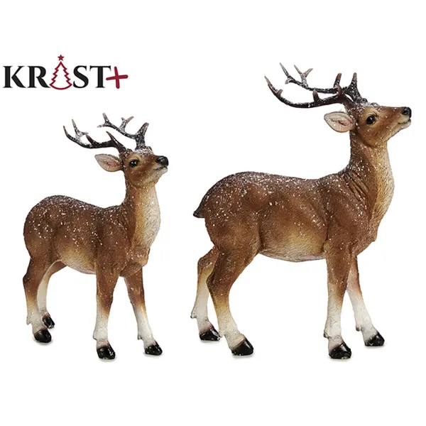 Новогоднее украшение Krist+ Белый Коричневый 8,5 x 21 x 17 cm