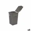 Veļas grozs Stefanplast Antracīts Plastmasa 50 L 37 x 56 x 39 cm 37 x 56 x 38,5 cm (6 gb.)