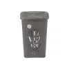 Laundry basket Stefanplast Anthracite Plastic 50 L 37 x 56 x 39 cm 37 x 56 x 38,5 cm (6 Units)