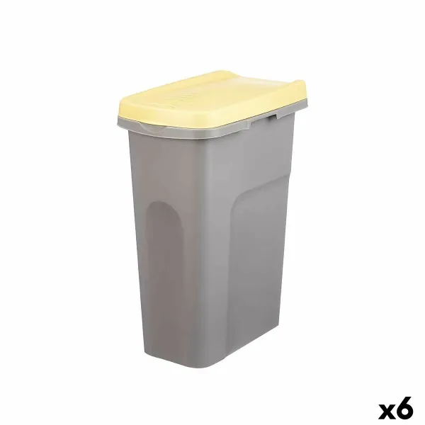 Мусорное ведро Stefanplast Жёлтый Серый Пластик 25 L (6 штук)