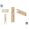 Clothes Pegs Wood Metal 7 x 1 cm 10,5 x 19 x 3 cm (24 Units)