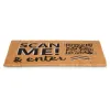 Doormat Gift Decor Scan Me! Yellow Blue White Red Natural PVC Coconut Fibre 60 x 1 x 40 cm (12 Units)