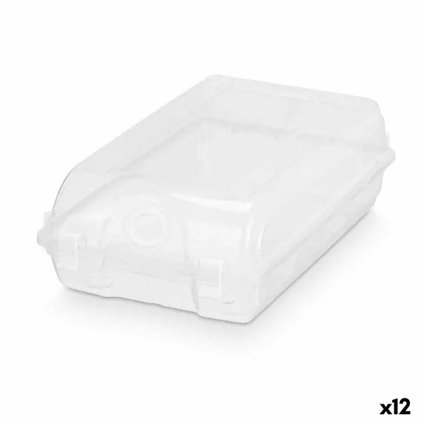Saliekama apavu kaste Gondol Caurspīdīgs Plastmasa 19 x 10,5 x 33 cm (12 gb.)