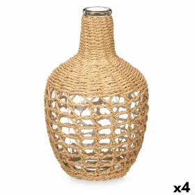 Dekoratyvinis grafinas Gift Decor Ruda Skaidrus Medžio Stiklas 17 x 31 x 17 cm 20 x 31 x 20 cm 5,5 x 30 x 5,5 cm (4 vnt.)