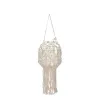 Фонарь Gift Decor Белый Хлопок Стеклянный макраме 24 x 90 x 24 cm (4 штук)