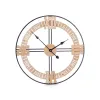 Настенное часы Gift Decor Чёрный Деревянный Металл Деревянный MDF 60 x 60 x 5 cm (4 штук)