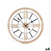 Настенное часы Gift Decor Чёрный Деревянный Металл Деревянный MDF 60 x 60 x 4,5 cm (4 штук)