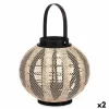 Фонарь Gift Decor Melns Bēšs Koks Drāna Stikls Фонарь 30 x 30 x 30 cm Ar rokturi (2 gb.)
