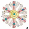 Ziemassvētku Nieciņš Krist+ Balts Sarkans Sniegpārslas 17 x 6 x 17 cm (8 gb.)