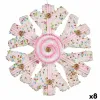 Новогоднее украшение Krist+ Белый Розовый Снежинки 17 x 6 x 17 cm (8 штук)
