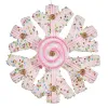 Новогоднее украшение Krist+ Белый Розовый Снежинки 17 x 6 x 17 cm (8 штук)