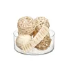 Koristeellinen pallosetti Gift Decor Valkoinen Ruskea 22 x 40 x 9 cm (12 osaa)