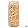 Decorative Stones Gift Decor Mustard 2 - 5 mm 700 g 6,5 x 15,5 x 6,5 cm 6,2 x 15,3 x 6,2 cm (12 Units)