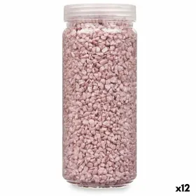 Dekoratīvie akmeņi Gift Decor Rozā 2 - 5 mm 700 g 6,5 x 15,5 x 6,5 cm 6,2 x 15,3 x 6,2 cm (12 gb.)