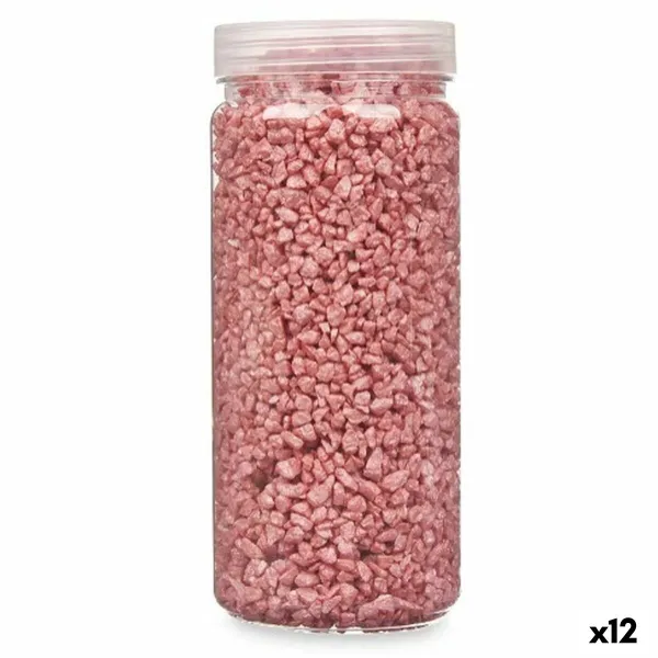 Decorative Stones Gift Decor Terracotta 2 - 5 mm 700 g 6,5 x 15,5 x 6,5 cm 6,2 x 15,3 x 6,2 cm (12 Units)
