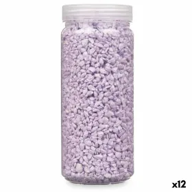 Декоративные камни Gift Decor Лиловый 2 - 5 mm 700 g 6,5 x 15,5 x 6,5 cm 6,2 x 15,3 x 6,2 cm (12 штук)