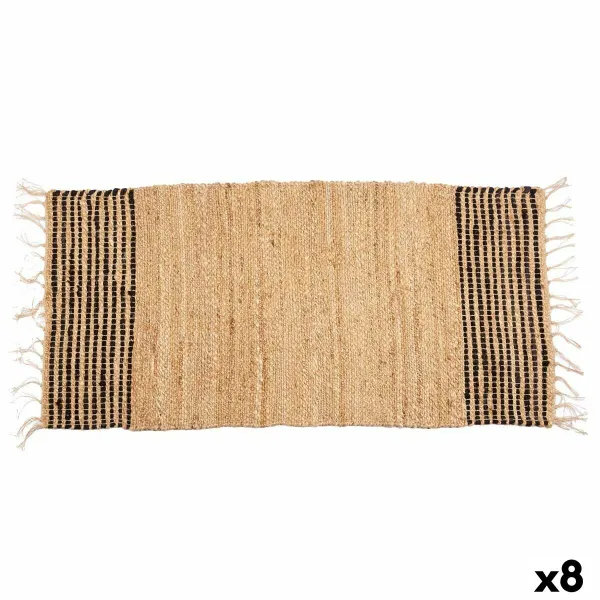 Ковер Gift Decor Чёрный Натуральный Лучи 70 x 1 x 140 cm (8 штук)