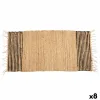 Ковер Gift Decor Чёрный Натуральный Лучи 70 x 1 x 140 cm (8 штук)