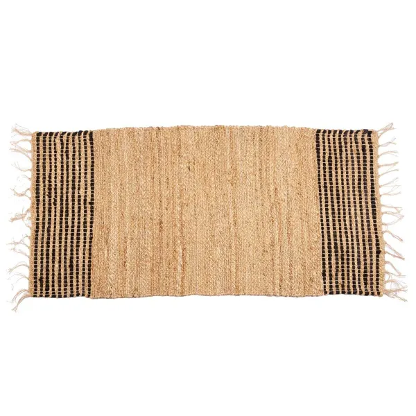 Kilimas Gift Decor Juoda Natūralus Dryžiai 70 x 1 x 140 cm (8 vnt.)
