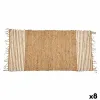 Kilimas Gift Decor Juoda Natūralus Dryžiai 70 x 1 x 140 cm (8 vnt.)