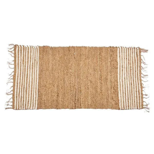 Kilimas Gift Decor Juoda Natūralus Dryžiai 70 x 1 x 140 cm (8 vnt.)