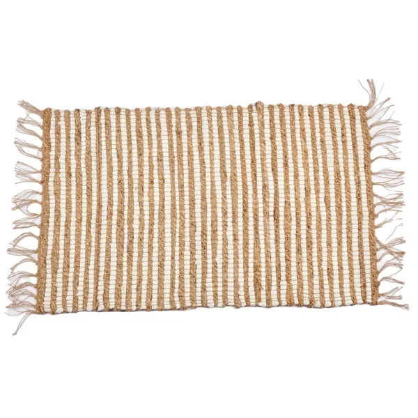 Ковер Gift Decor Белый Натуральный Лучи 60 x 1 x 90 cm (12 штук)