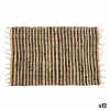 Kilimas Gift Decor Juoda Natūralus Dryžiai 60 x 1 x 90 cm (12 vnt.)