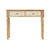 Vestibila galds ar 2 atvilktnēm Gift Decor Balts Brūns 98 x 77 x 42 cm Līkne